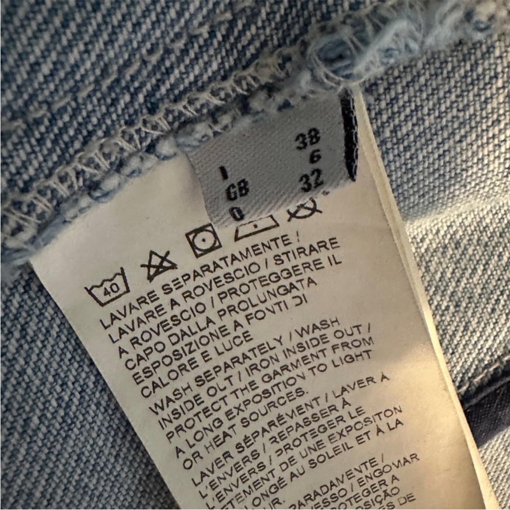 Rare Pinko Light Blue Denim Blazer small - Picture 10 of 10